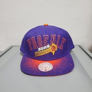 Phoenix Suns Mitchell & Ness NBA Spray Paint Snapback Hat Cap OSFA Purple NWT
